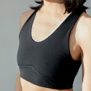 brassière femme de yoga eco responsable noir