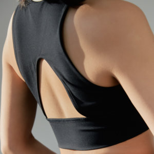 brassière femme de yoga eco responsable noir